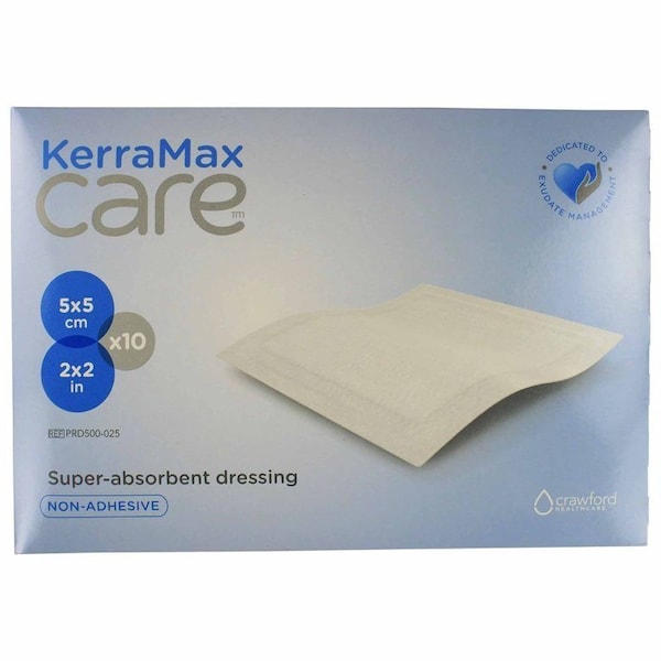 Kerramax Care Super Absorbent Dressing 2 X 2 Inch Square, 1100PK PRD500-025 - main
